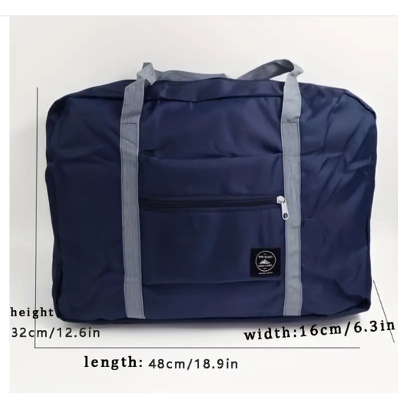 Black Carry-on Bag/Travel Bag/Foldable and Lightweight Duffel Bag - Picture 5 of 5